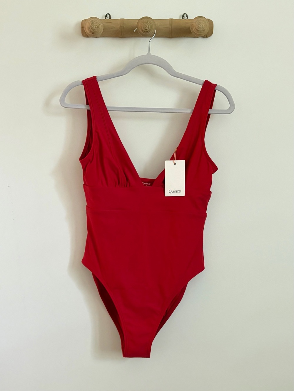 Quince Women’s Italian Plunge Next One Piece Swim (medium 8-10)